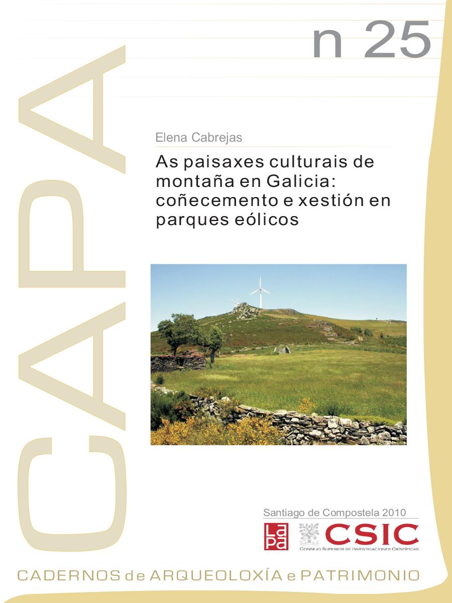 Imaxe de: As Paisaxes Culturais de Montaña en Galicia: Coñecemento e Xestión en Parques Eólicos