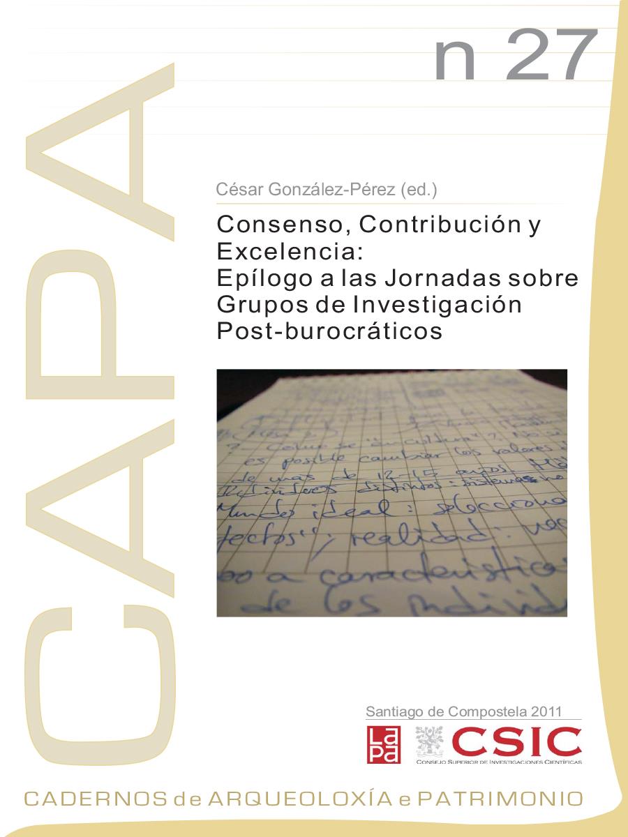 Imaxe de: Consenso, Contribución y Excelencia: Epílogo a las Jornadas sobre Grupos de Investigación Post-burocráticos